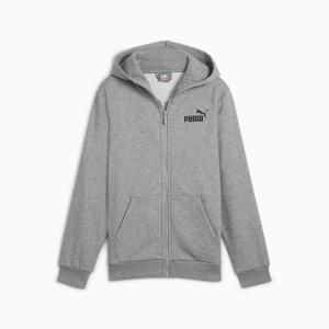 Bluza z kapturem chłopięca Puma POWER GRAPHIC FZ FL szara 68185503