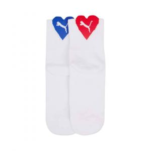 Skarpety damskie Puma HEART SHORT 2-PACK białe 93802004