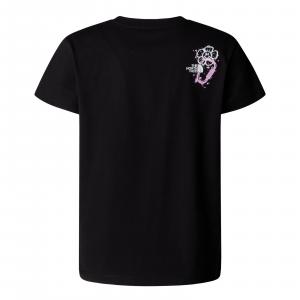 Koszulka dziewczęca The North Face GRAPHIC RELAXED czarna NF0A8AXFJK3