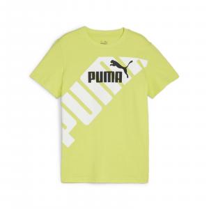 Koszulka chłopięca Puma POWER GRAPHIC zielona 67925438