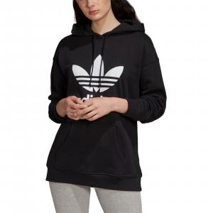 Bluza z kapturem damska adidas Originals TRF HOODIE czarna FM3307