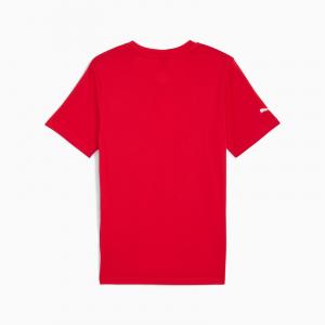 Koszulka męska Puma FERRARI SPORTSWEAR COLORED SHIELD czerwona 63278302