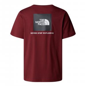 Koszulka męska The North Face S/S REDBOX bordowa NF0A87NPDO3