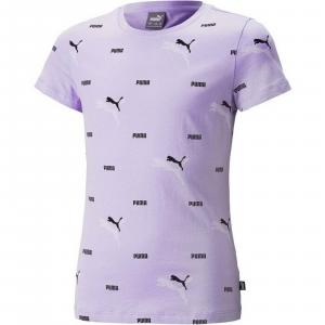 Koszulka damska Puma ESS+ LOGO POWER AOP fioletowa 67368525