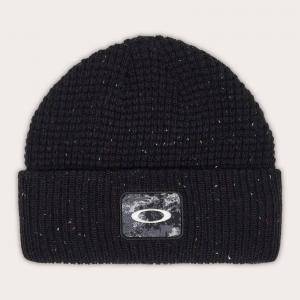 Czapka zimowa unisex Oakley ELLIPSE PATCH WAFFLE BEANIE czarna FOS901658-02E