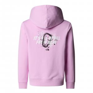 Bluza z kapturem dziewczęca The North Face GRAPHIC RELAXED różowa NF0A8AXR6FI