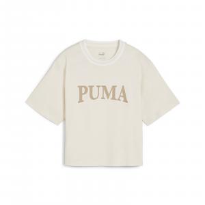 Koszulka damska Puma SQUAD GRAPHIC beżowa 67790387