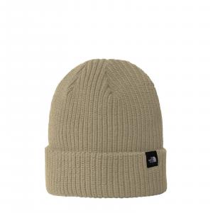 Czapka zimowa unisex The North Face FISHERMAN BEANIE beżowa NF0A55JG3X4