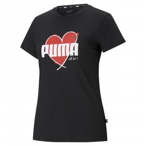 Koszulka damska Puma HEART czarna 58789701
