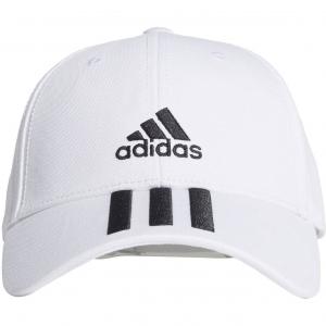 Czapka z daszkiem unisex adidas Neo 3 Stripes biała FQ5411