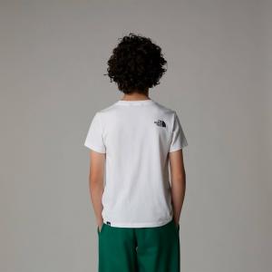 Koszulka dziecięca The North Face SIMPLE DOME biała NF0A8DRPFN4
