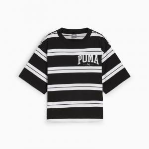 Koszulka damska Puma SQUAD STRIPED czarna 68153801