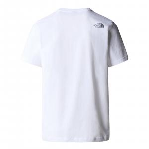 Koszulka męska The North Face S/S MOUNTAIN LINE biała NF0A87NTFN4