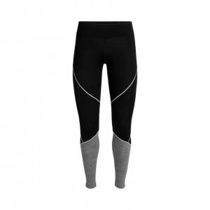 Legginsy termiczne damskie Icebreaker 200 OASIS DELUXE czarne IB104386A04