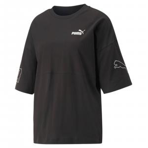 Koszulka damska Puma POWER COLORBLOCK czarna 67363601