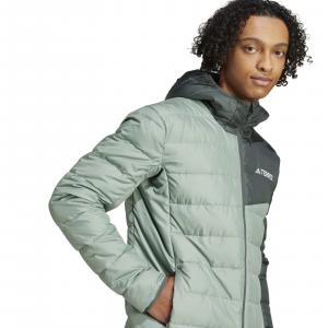Kurtka puchowa męska adidas TERREX zielona JD8393