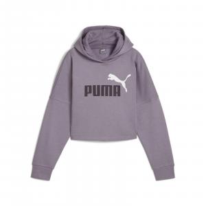 Bluza z kapturem dziewczęca Puma ESS LOGO fioletowa 67113434