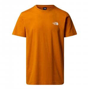 Koszulka męska The North Face SIMPLE DOME pomarańczowa NF0A87NGBRO