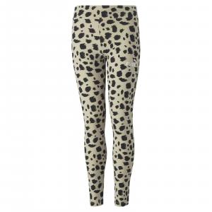 Legginsy dziewczęce Puma ESS+ Animal AOP beżowe 67351988