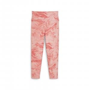 Legginsy dziewczęce Puma MARBLEIZED 7/8 różowe 67645663