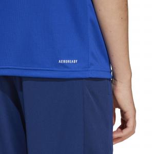 Koszulka treningowa dziecięca adidas TRAIN ESSENTIALS LOGO niebieska JC7675