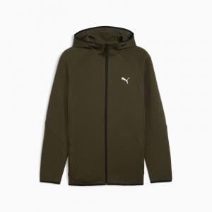 Bluza z kapturem męska Puma EVOSTRIPE FZ DK zielona 68823170