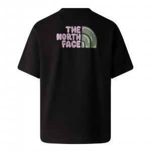 Koszulka unisex The North Face BUBBLE LOGO RELAXED czarna NF0A8F2RJK3