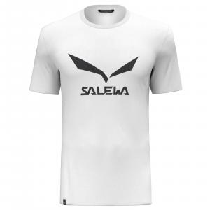 Koszulka męska Salewa SOLIDLOGO DRY biała 00-0000027018_0010