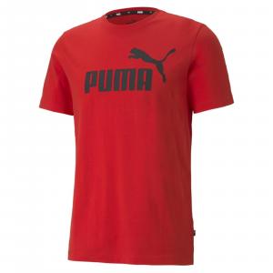 Koszulka męska Puma ESSENTIALS LOGO czerwona 58666611
