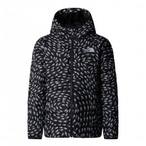 Kurtka z kapturem dziewczęca The North Face REVERSIBLE PERRITO czarna NF0A88UE4EI