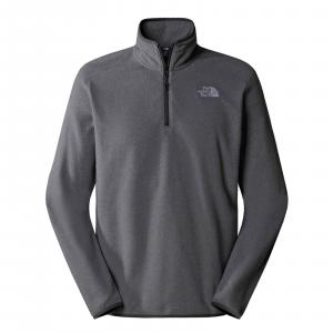 Polar męski The North Face 100 GLACIER 1/4 ZIP szary NF0A855W4HJ