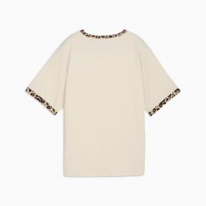 Koszulka damska Puma ESS GRAPHIC ANIMAL RELAXED beżowa 68808287