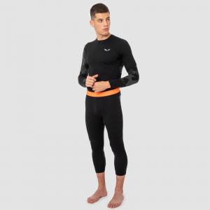Legginsy termiczne męskie Salewa CRISTALLO WARM 3/4 czarne 00-0000028209_0911