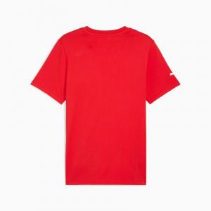 Koszulka męska Puma F1 ESS LOGO 180G czerwona 63326403