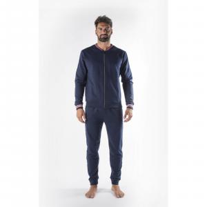 Piżama męska Fila FRENCH TERRY FULL ZIP granatowa FPS1026-321