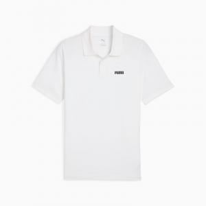 Koszulka polo męska Puma ESS SMALL LOGO PIQUE biała 68676202