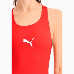 Kostium kąpielowy damski Puma SWIM czerwony 90768102