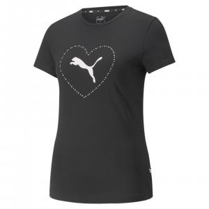 Koszulka damska Puma VALENTINE'S DAY GRAPHIC czarna 84840801