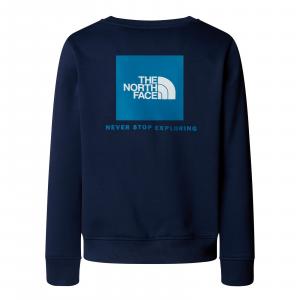 Bluza dziecięca The North Face BOX NSE REGULAR CREW granatowa NF0A89H7DIA