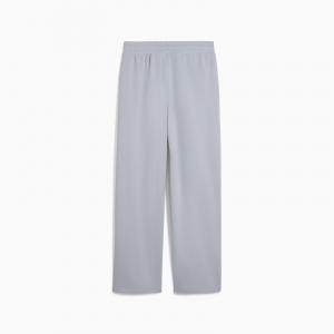 Spodnie dresowe damskie Puma ELEVATED GRAPHIC WIDE TR szare 68950120