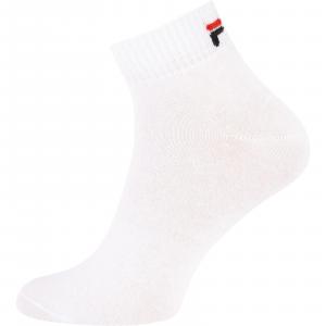 Skarpety unisex Fila QUARTER PLAIN 3-PACK białe F9300-300