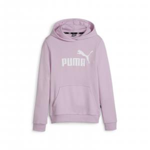 Bluza z kapturem dziewczęca Puma ESS LOGO TR fioletowa 58703060