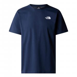 Koszulka męska The North Face S/S REDBOX granatowa NF0A87NPI85