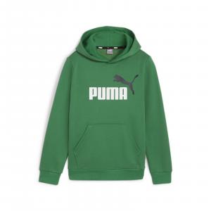 Bluza z kapturem chłopięca Puma ESS+ 2 COL BIG LOGO FL zielona 58698776