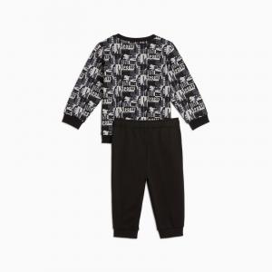 Komplet dresowy chłopięcy Puma MINICATS AOP FL czarny 68332701