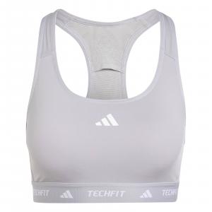 Stanik sportowy damski adidas TECHFIT szary IY9436