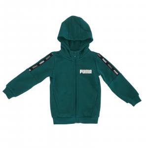 Bluza z kapturem chłopięca Puma Tape zielona 67407313