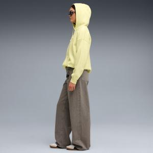 Bluza z kapturem damska Puma ESS OVERSIZED FL żółta 68539835