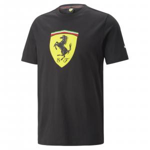 Koszulka męska Puma Ferrari Race Big Shield czarna 53817501