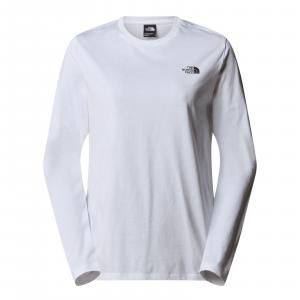 Longsleeve damski The North Face SIMPLE DOME biały NF0A87QPFN4